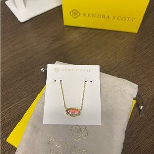 Kendra Scott Eliza Gold Necklace dichroic glass stone